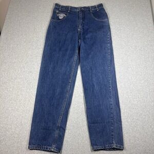 Vintage Rare Gitano Jeans Men's‎ 34L (32x33) Embroidered Mechanic Patch Cotton